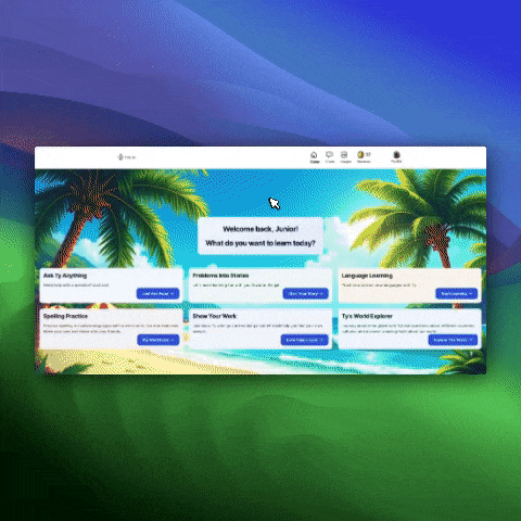 World Explorer Demo GIF