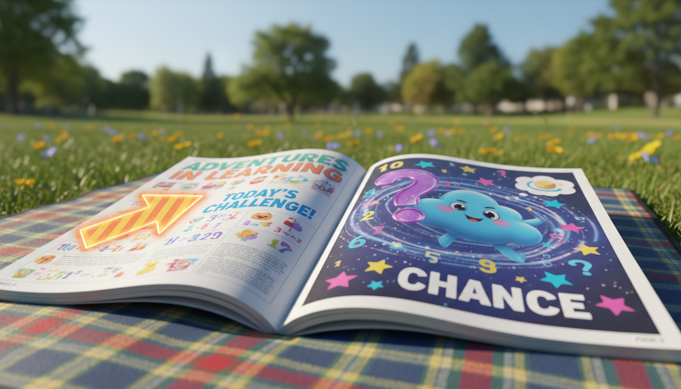 What is the Probability of Opening a Magazine to Page 6 or 7?
