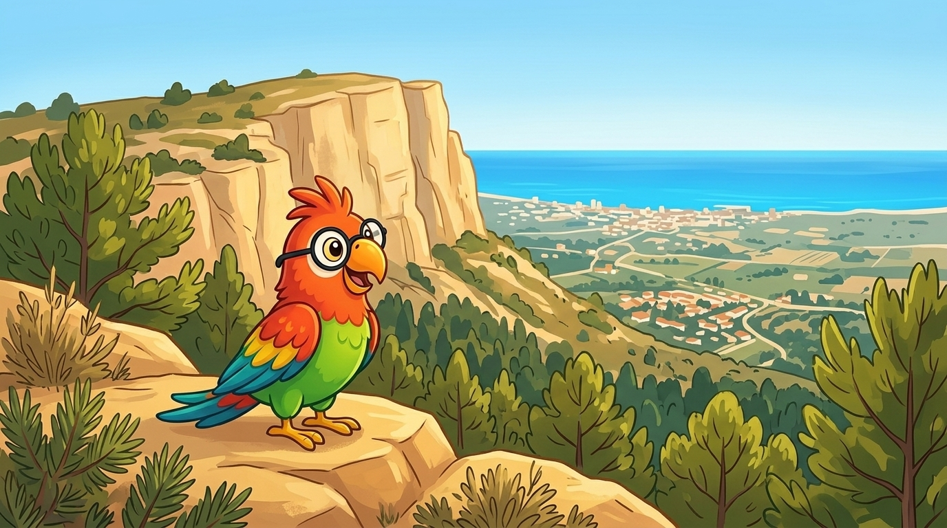 Polly landete auf dem warmen Felsen hoch oben auf dem Grat. Der Stein hatte die Farbe von Honig. Sie schaute hinunter...