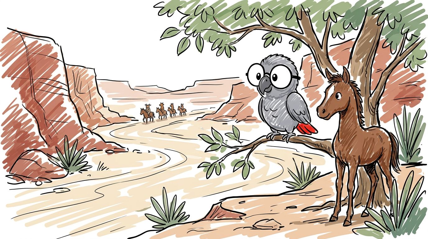 Er ist Diné, sagte das junge Pferd. Seine Familie hat ein Feld im Canyon. Man braucht eine Erlaubnis und einen Führer...