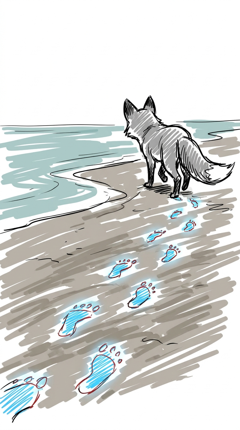 Das Licht kommt von Milliarden winziger Meereswesen, viel zu klein, um sie einzeln zu sehen. Wenn sich das Wasser um ...