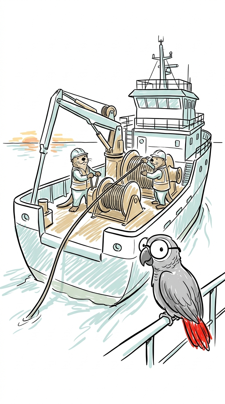 Het systeem heeft vijanden, en de hardnekkigste zijn geen spionnen maar haaien en scheepsankers. Kabels worden gebete...