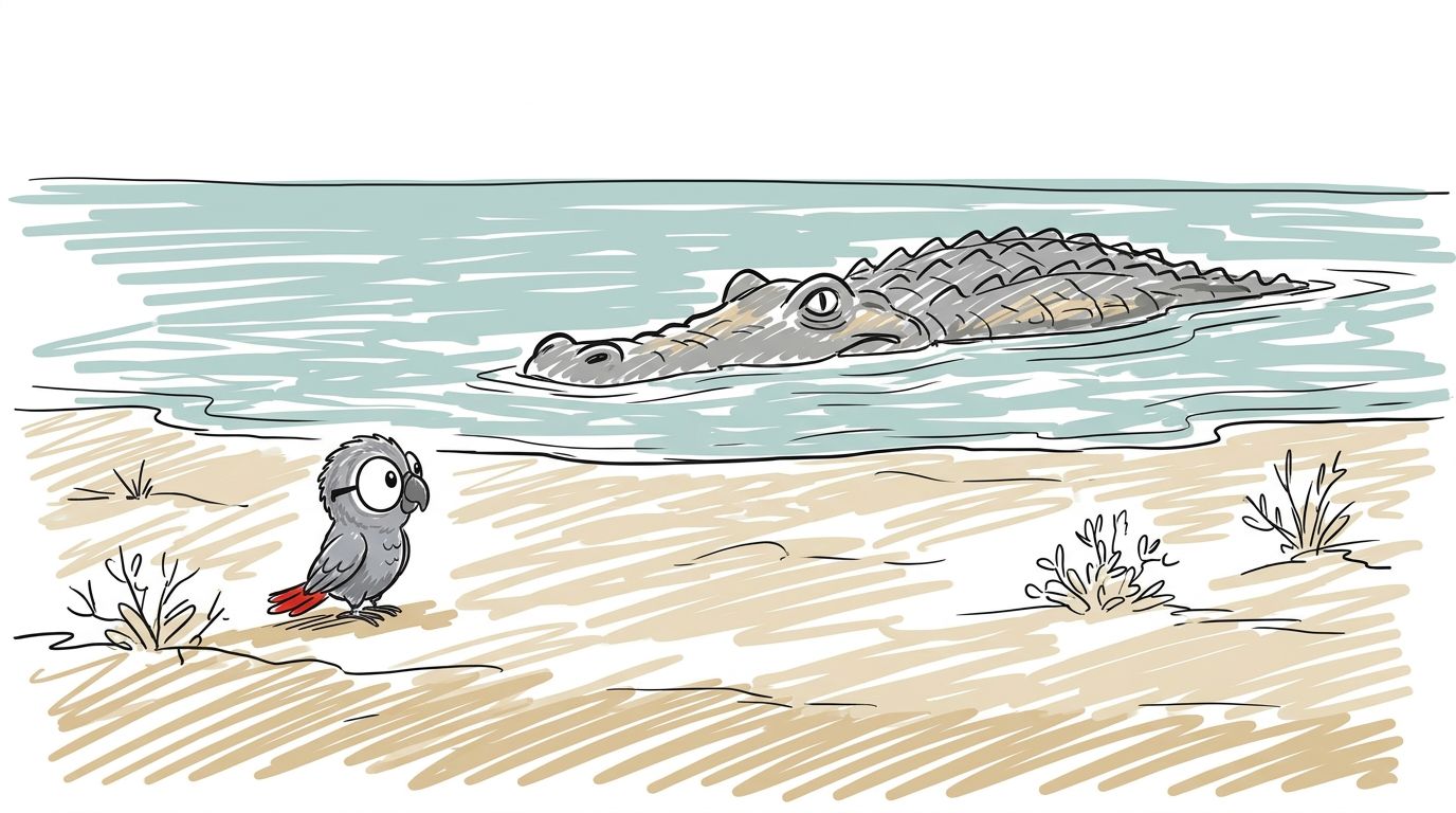 Krokodile im Salzwasser