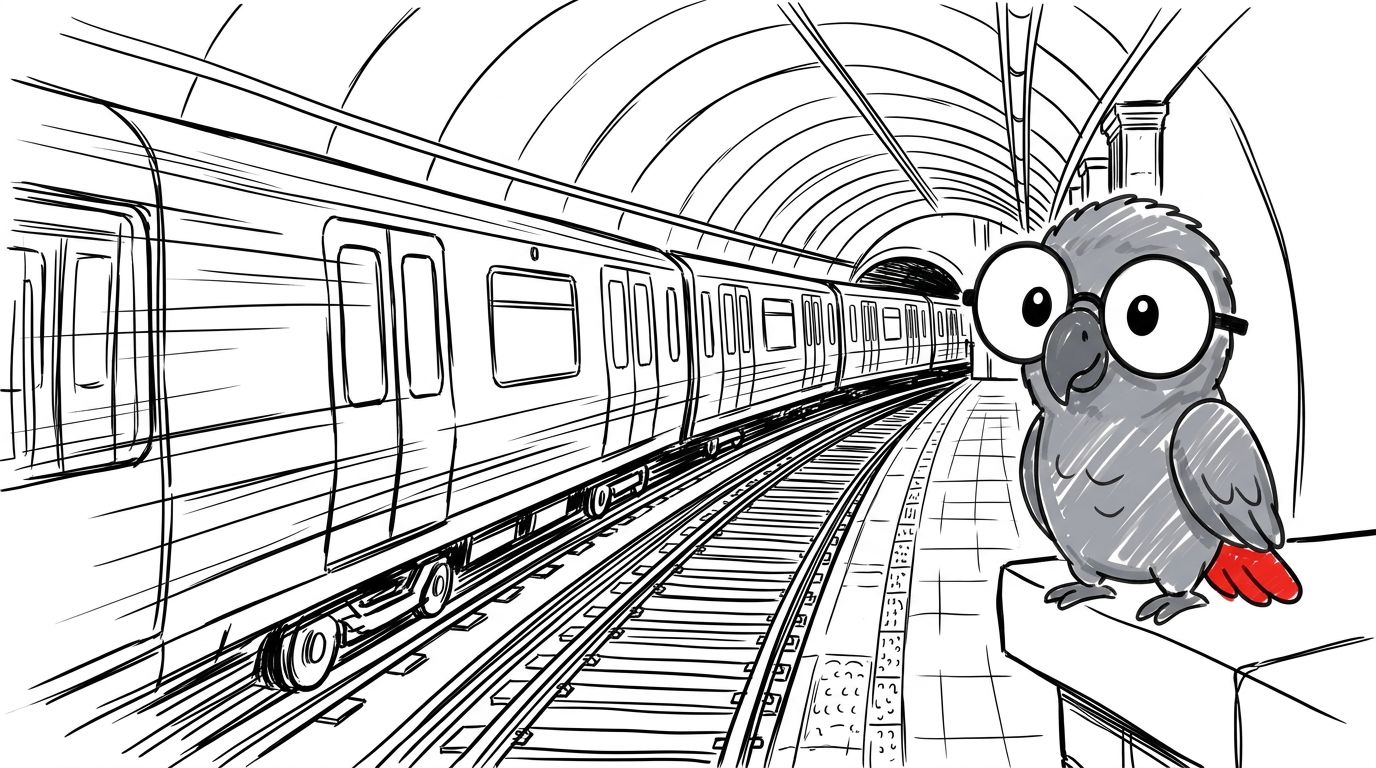 Das Problem war die Kurve. Der Bahnsteig biegt sich scharf, damit der Zug wenden kann. Er wurde für viel kürzere Züge...
