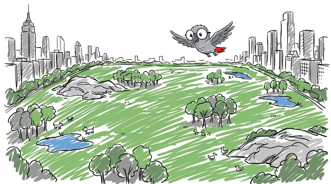 Illustration for 일부러 기른 잔디