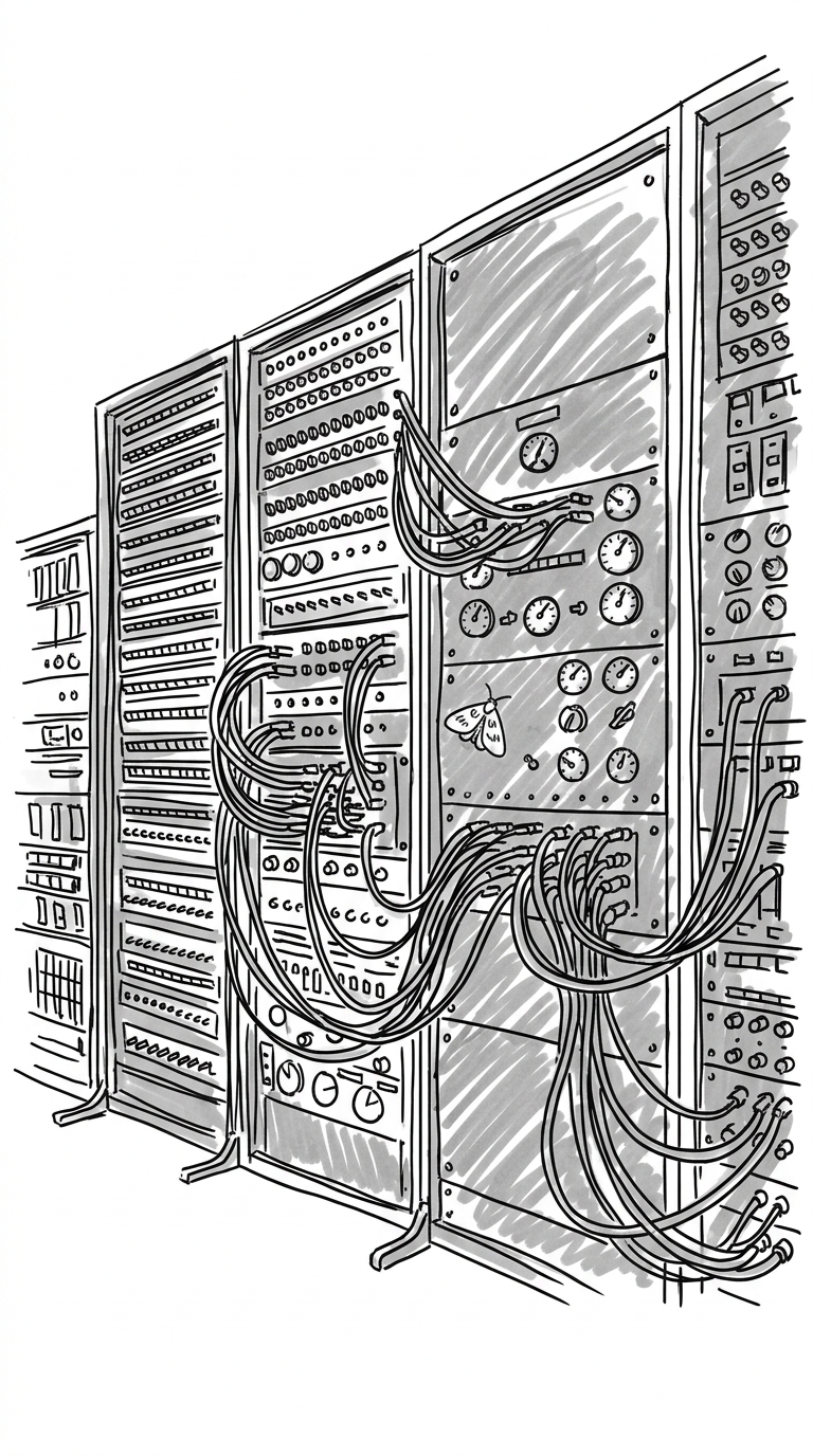 Illustration for Päivä, jolloin oikea ötökkä rikkoi tietokoneen
