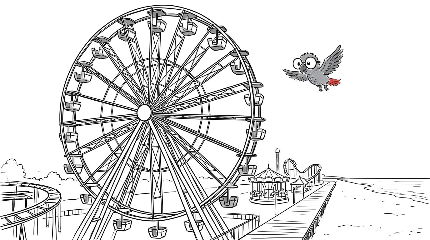 Illustration for The Wheel Waits for Spring
