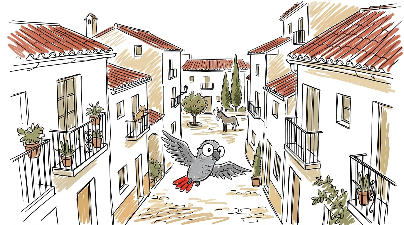 Illustration for The Town of Golden Stone
